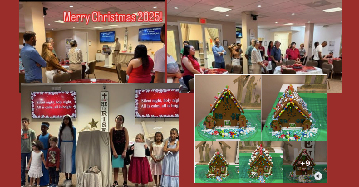 Natal com a nossa fam&iacute;lia da igreja!